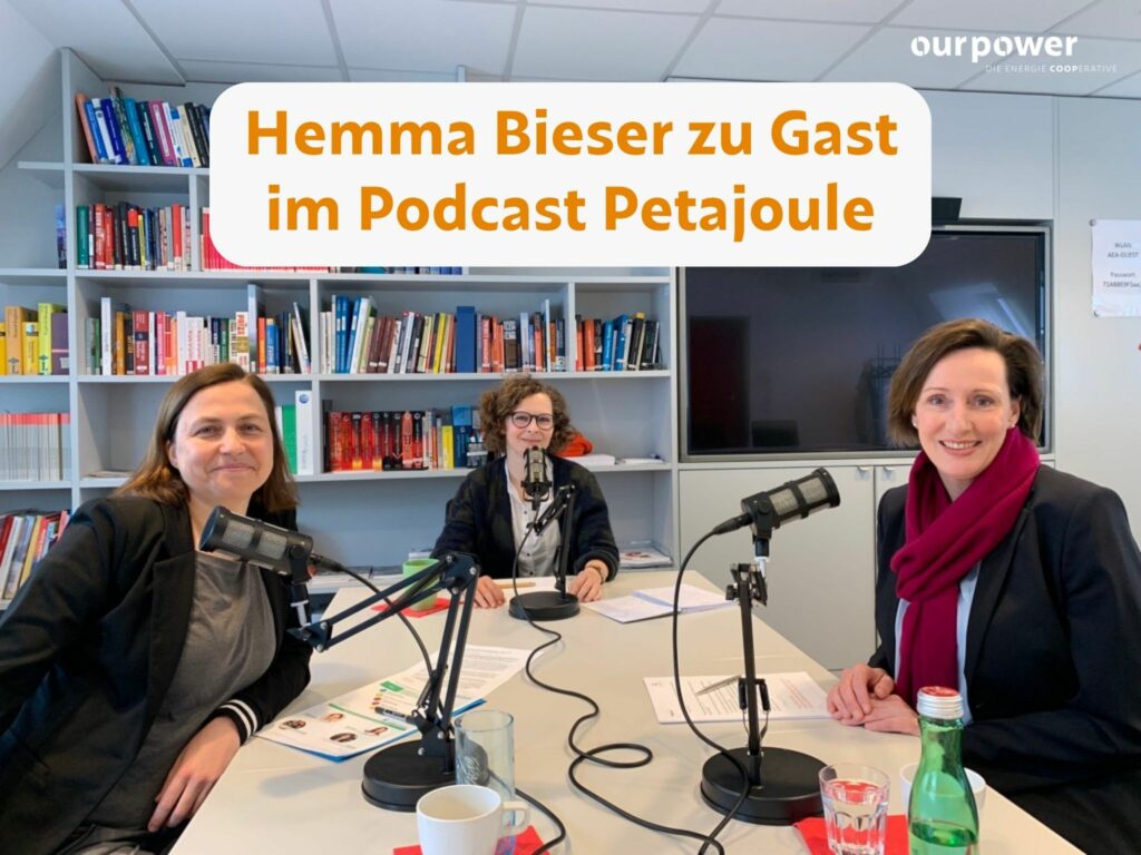 Hemma Bieser zu Gast im Podcast Petajoule; Frauen in der Energiebranche