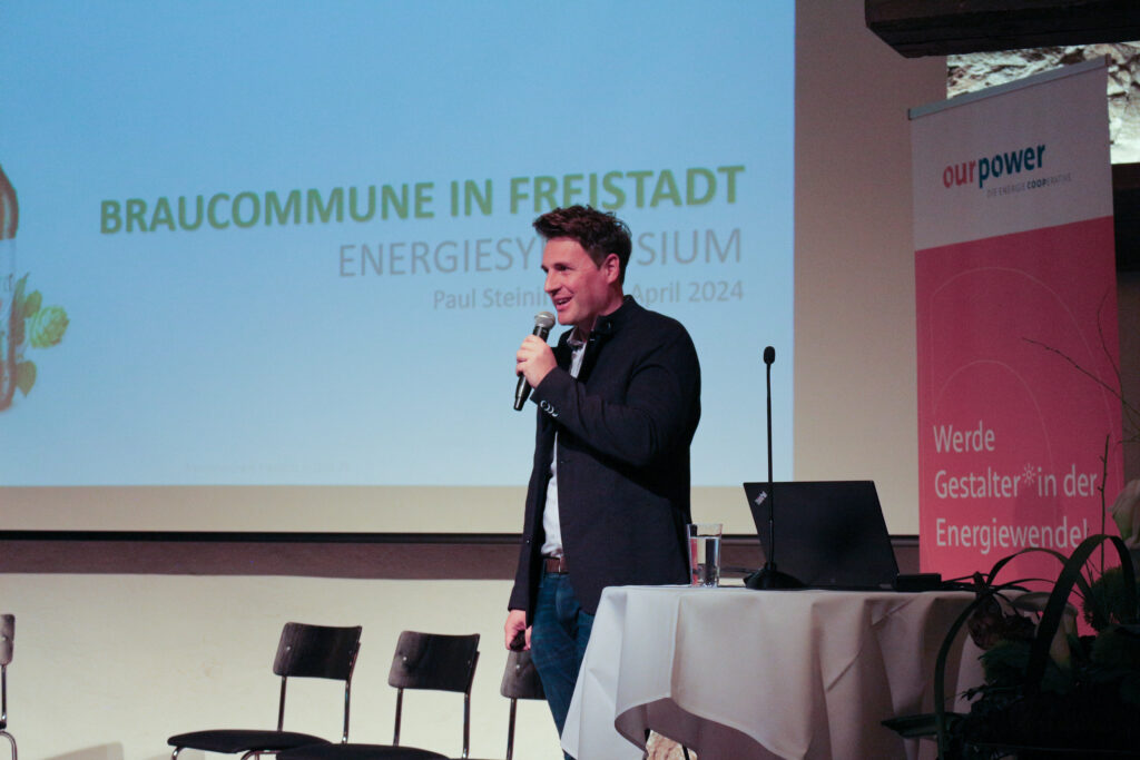 Paul Steininger bei seinem Vortrag beim Energiesymposium Freistadt