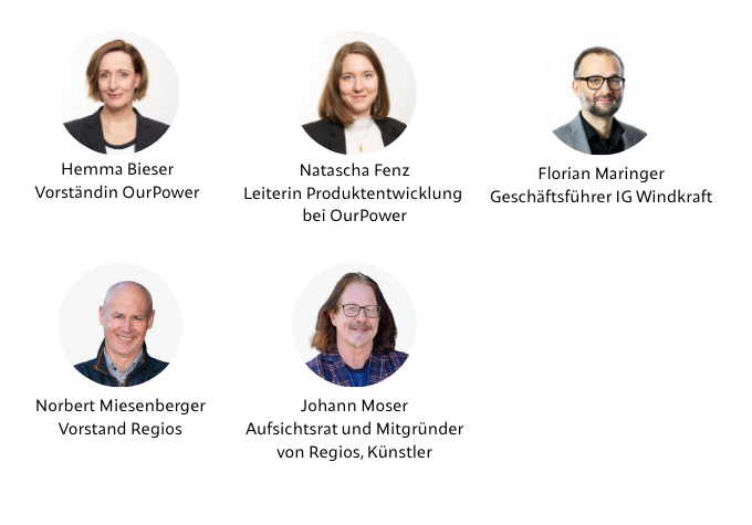 Referent:innen OurPower Dialog am 12. Juni 2025