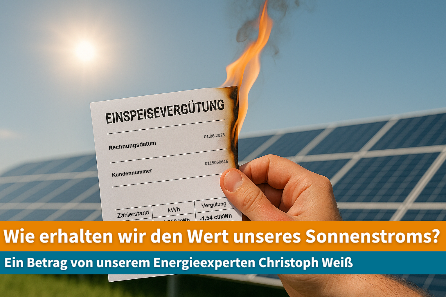 Negaivpreise bei Einspeiseverütung